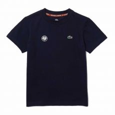 T-Shirt Lacoste Roland Garros Junior Bleu Marine