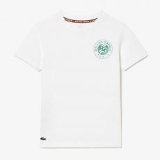 T-shirt Lacoste Sport Roland Garros Junior Blanc