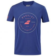 T-Shirt Babolat Exercise Graphic Bleu marine