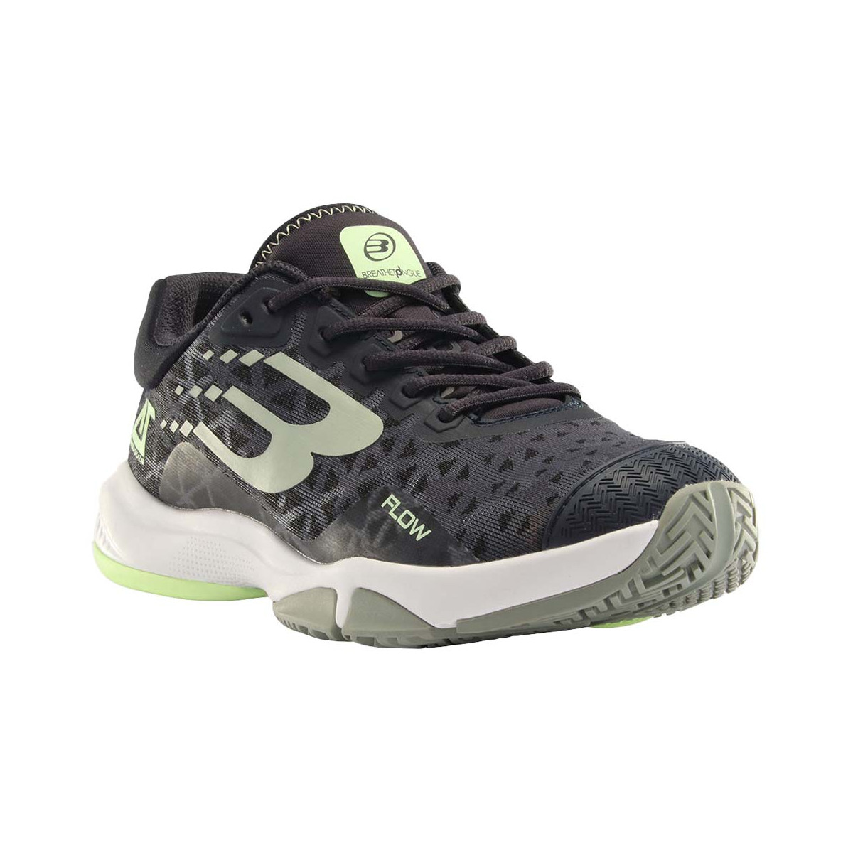Chaussures Bullpadel Flow 24V Femme Noir / Eucalyptus