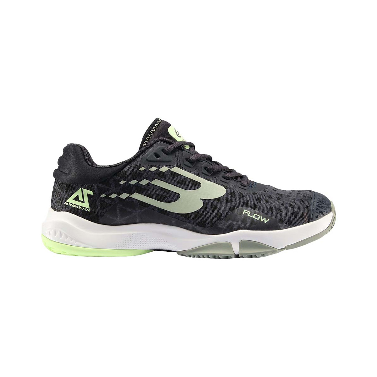 Chaussures Bullpadel Flow 24V Femme Noir / Eucalyptus