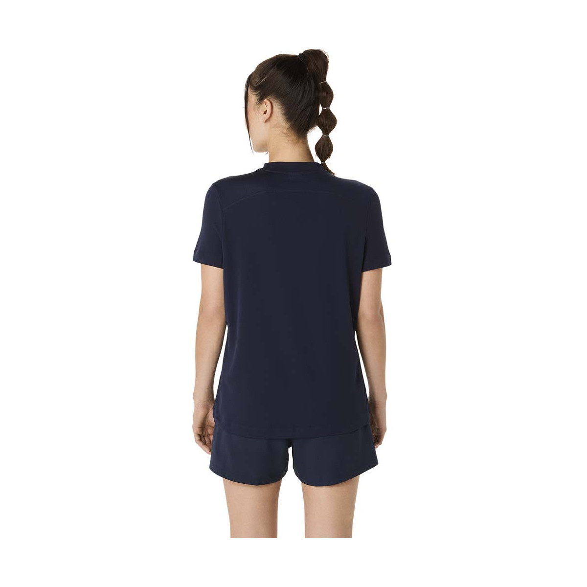 T-Shirt Asics Court SS Femme Bleu marine
