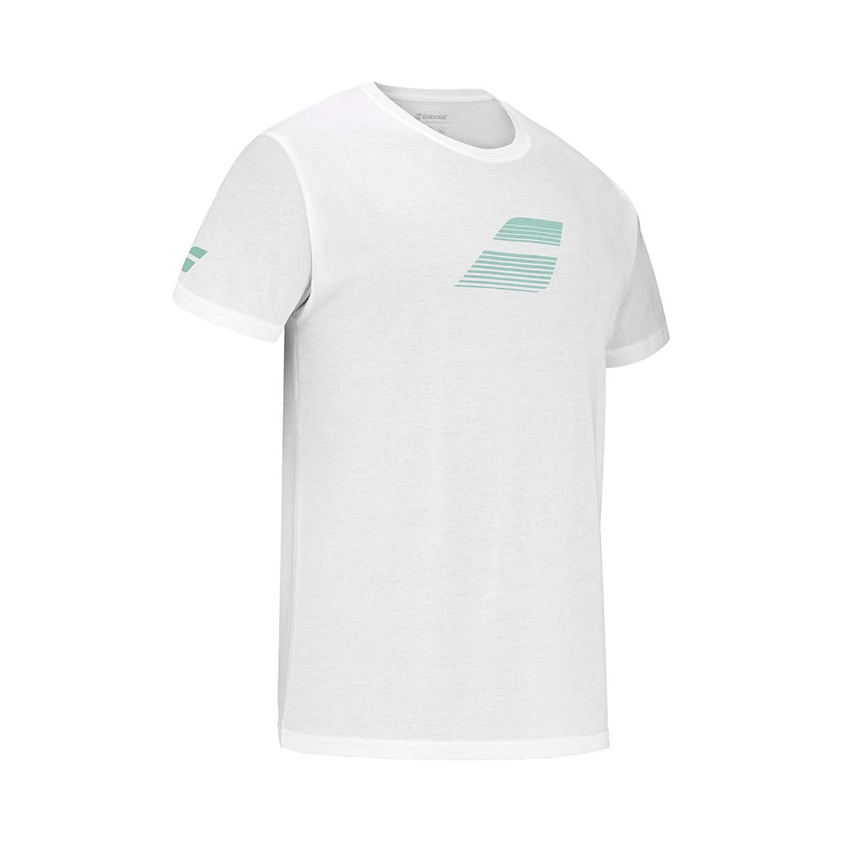 T-Shirt Babolat Exercise Big Flag Blanc