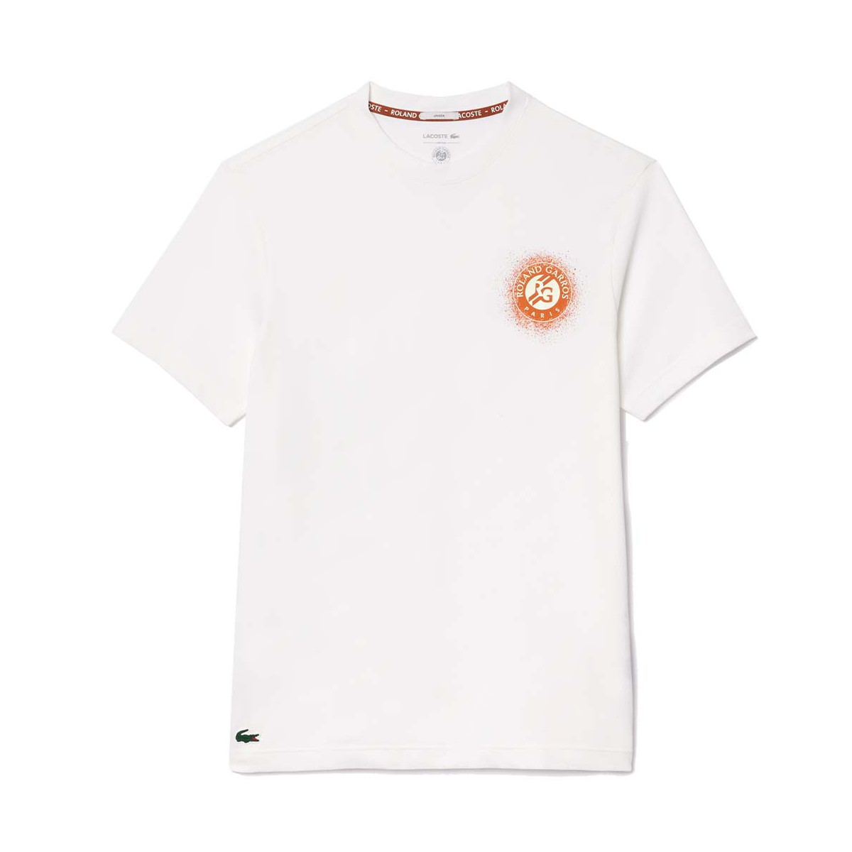 T-Shirt Lacoste Roland Garros Blanc