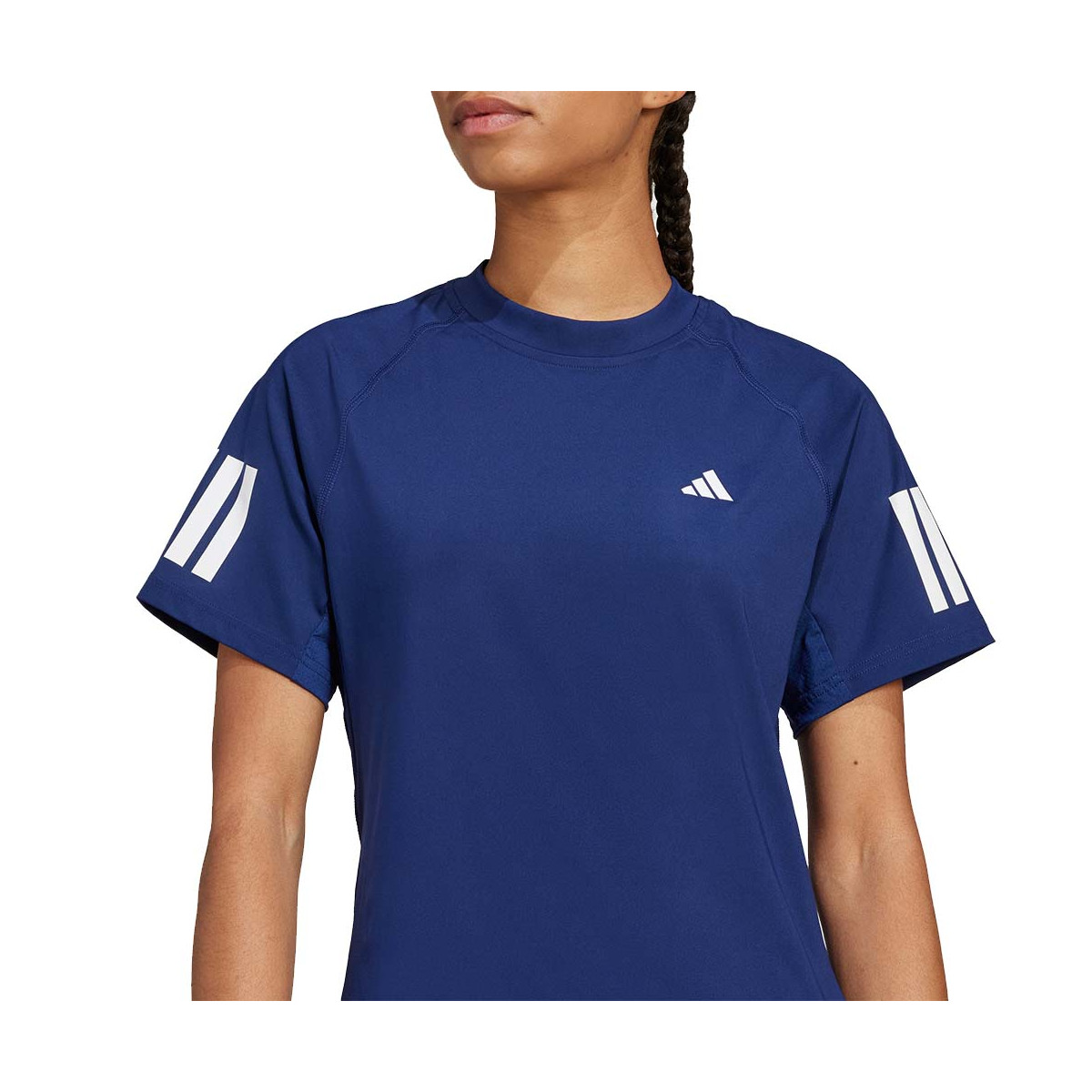 T-shirt Adidas 3 Bandes Femme Bleu marine