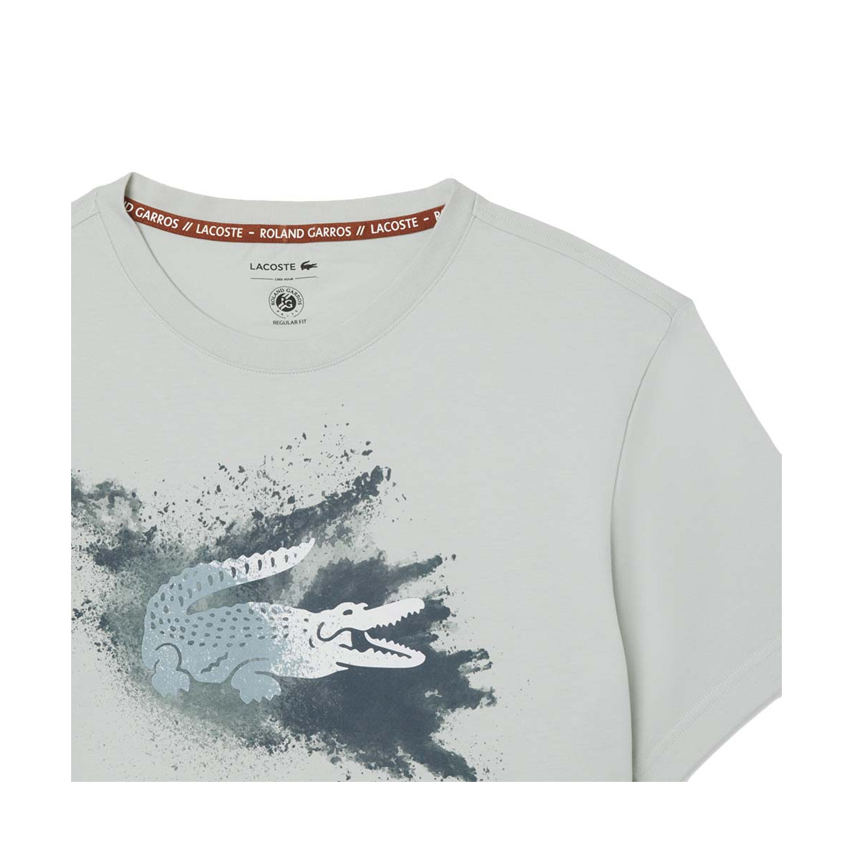 T-Shirt Lacoste Roland Garros Unisex Gris