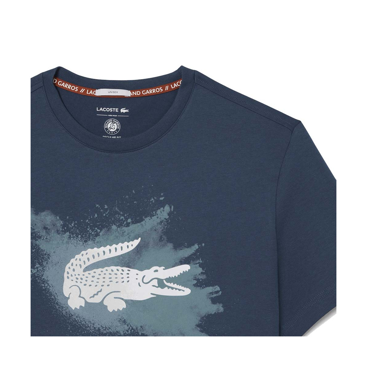 T-Shirt Lacoste Roland Garros Unisex Bleu Marine
