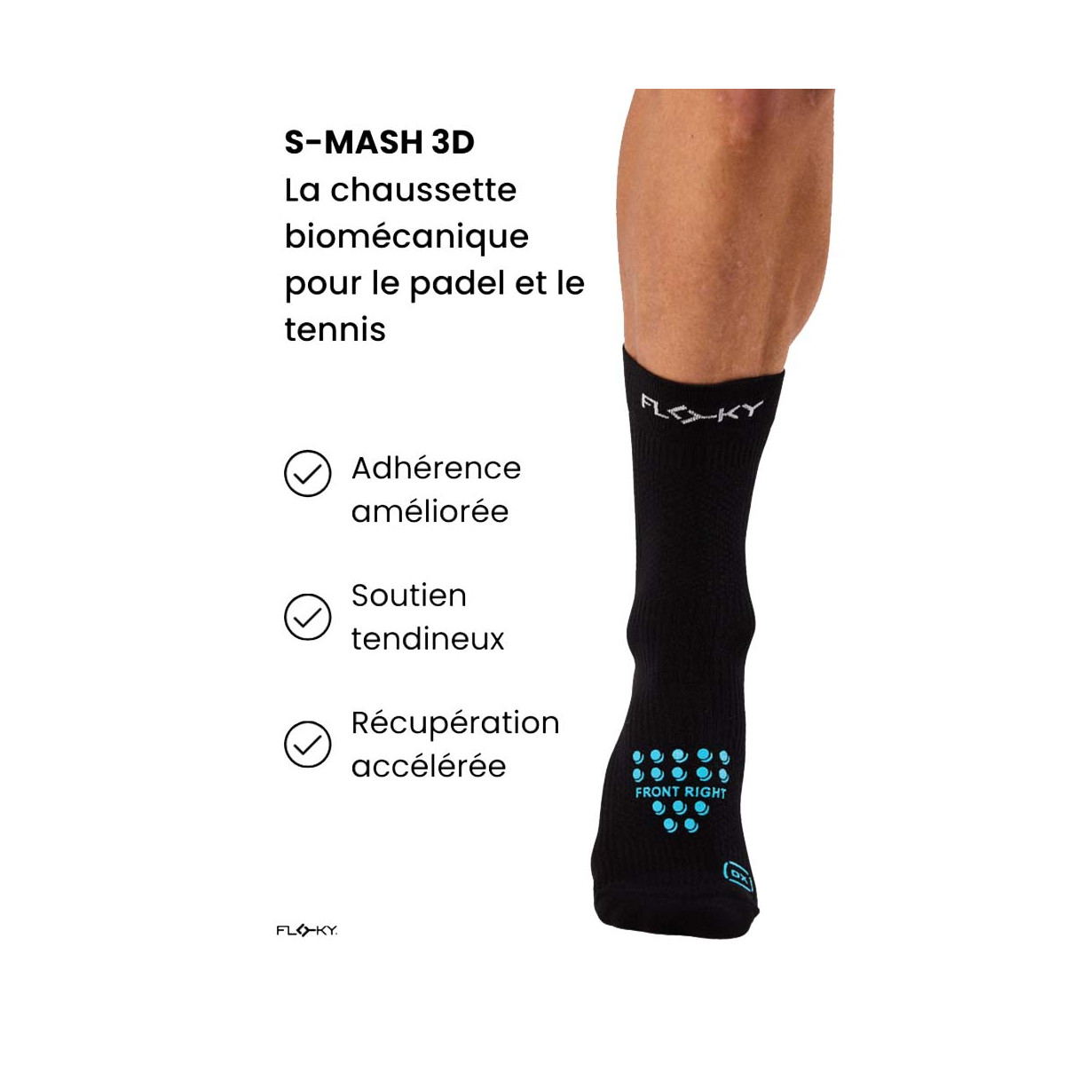 Chaussettes de compression Floky S-MASH 3D FANTASY Bali Bleu
