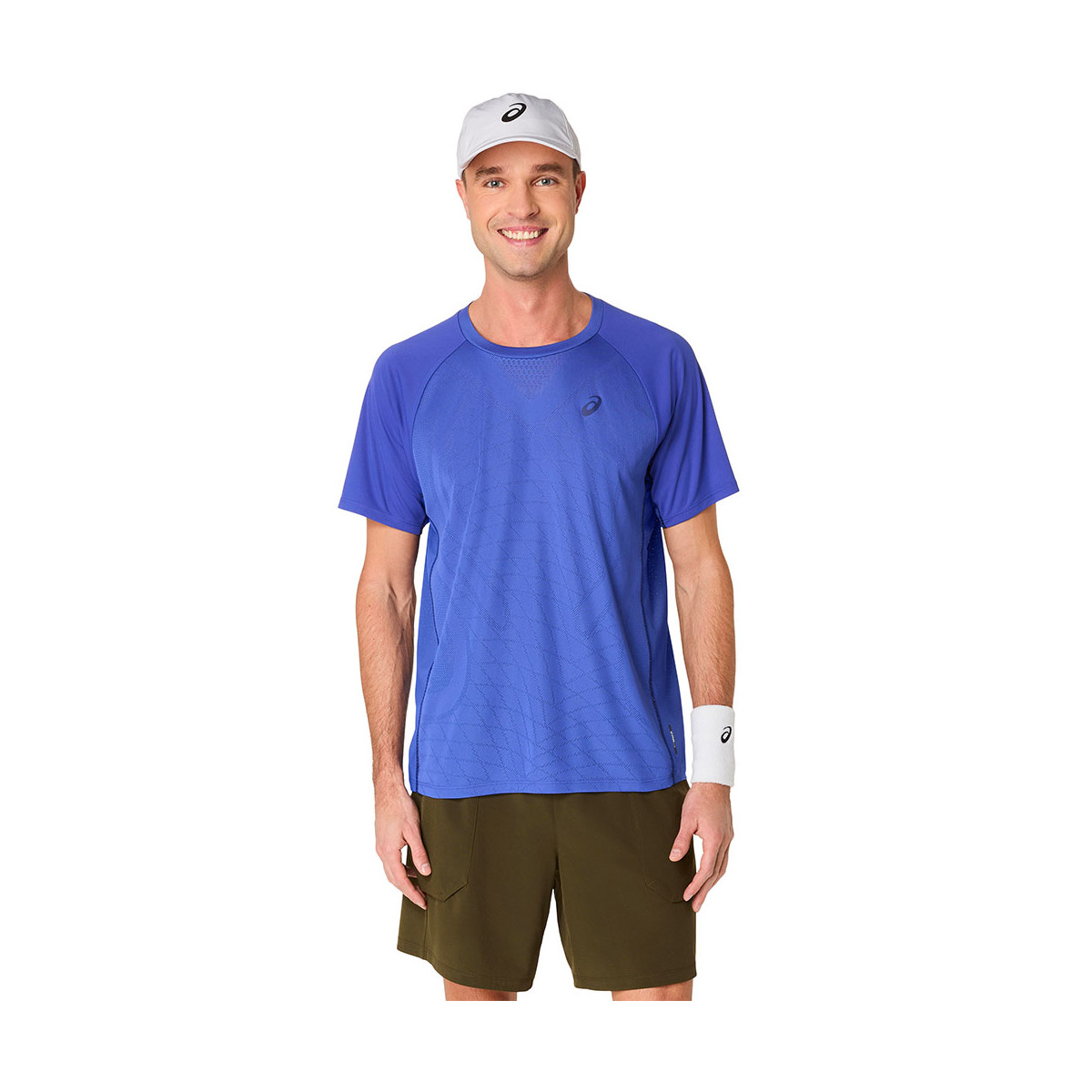 T-Shirt Asics Match Bleu