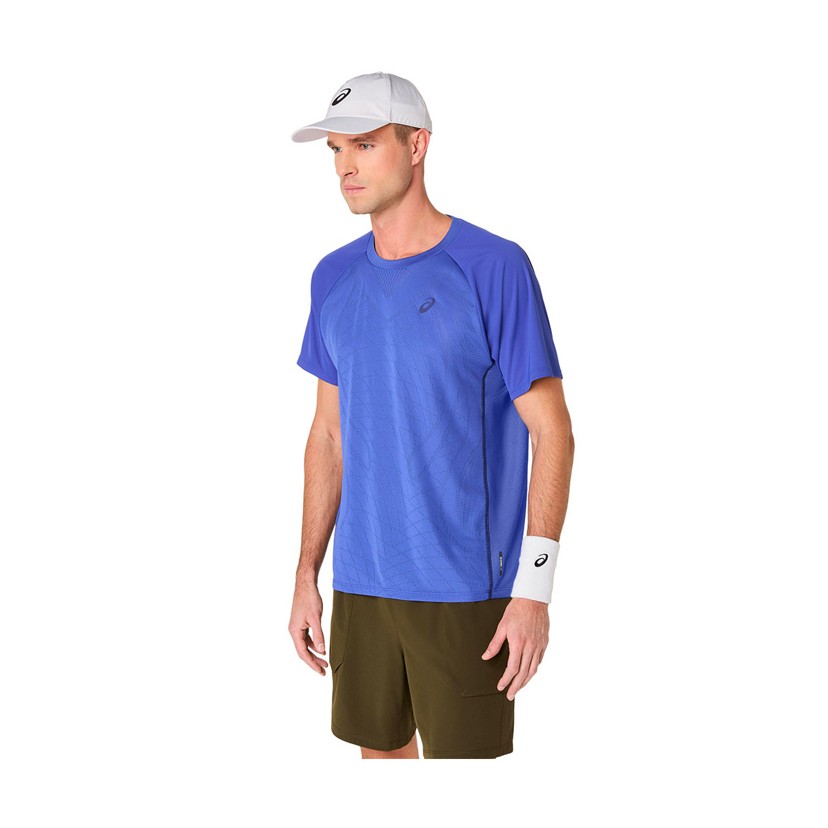 T-Shirt Asics Match Bleu