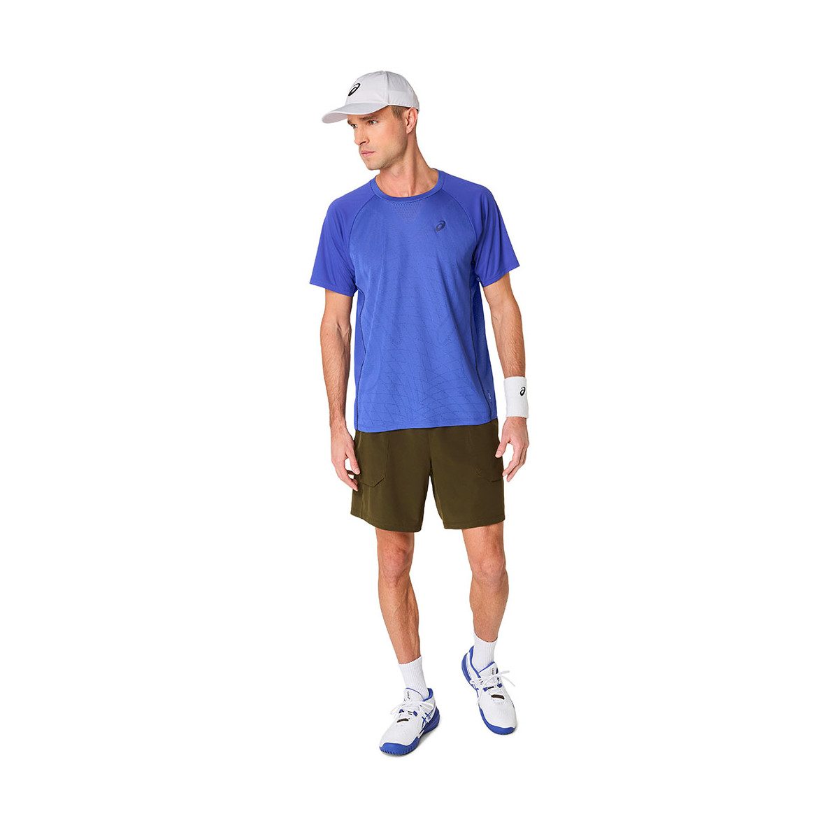 T-Shirt Asics Match Bleu