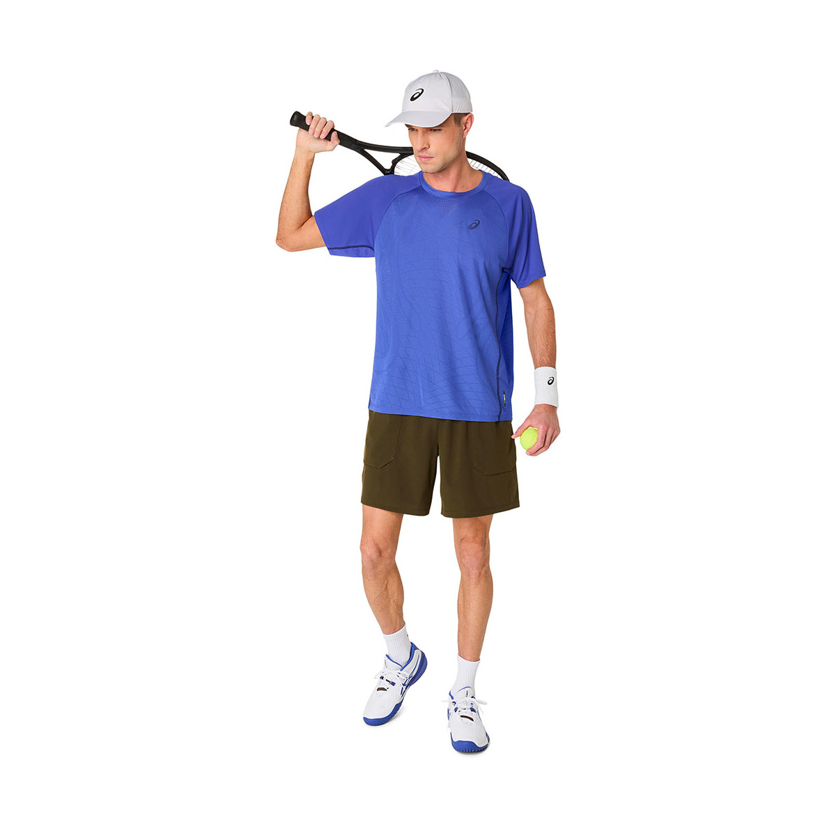T-Shirt Asics Match Bleu