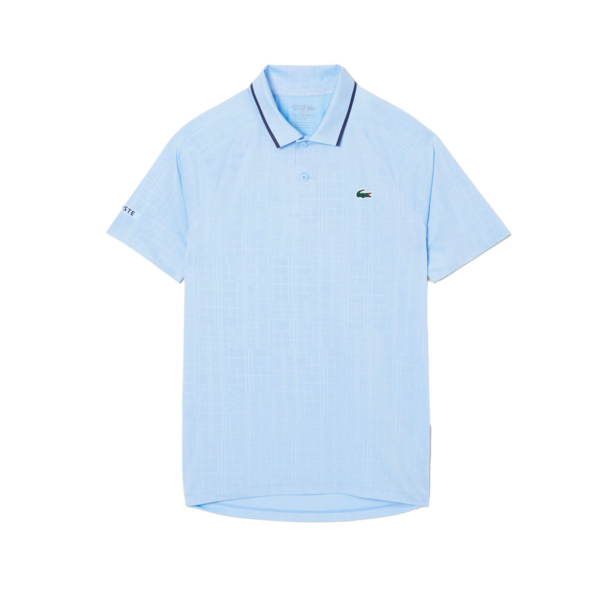 Polo Lacoste Tennis Novak Djokovic On Court Bleu Pastel