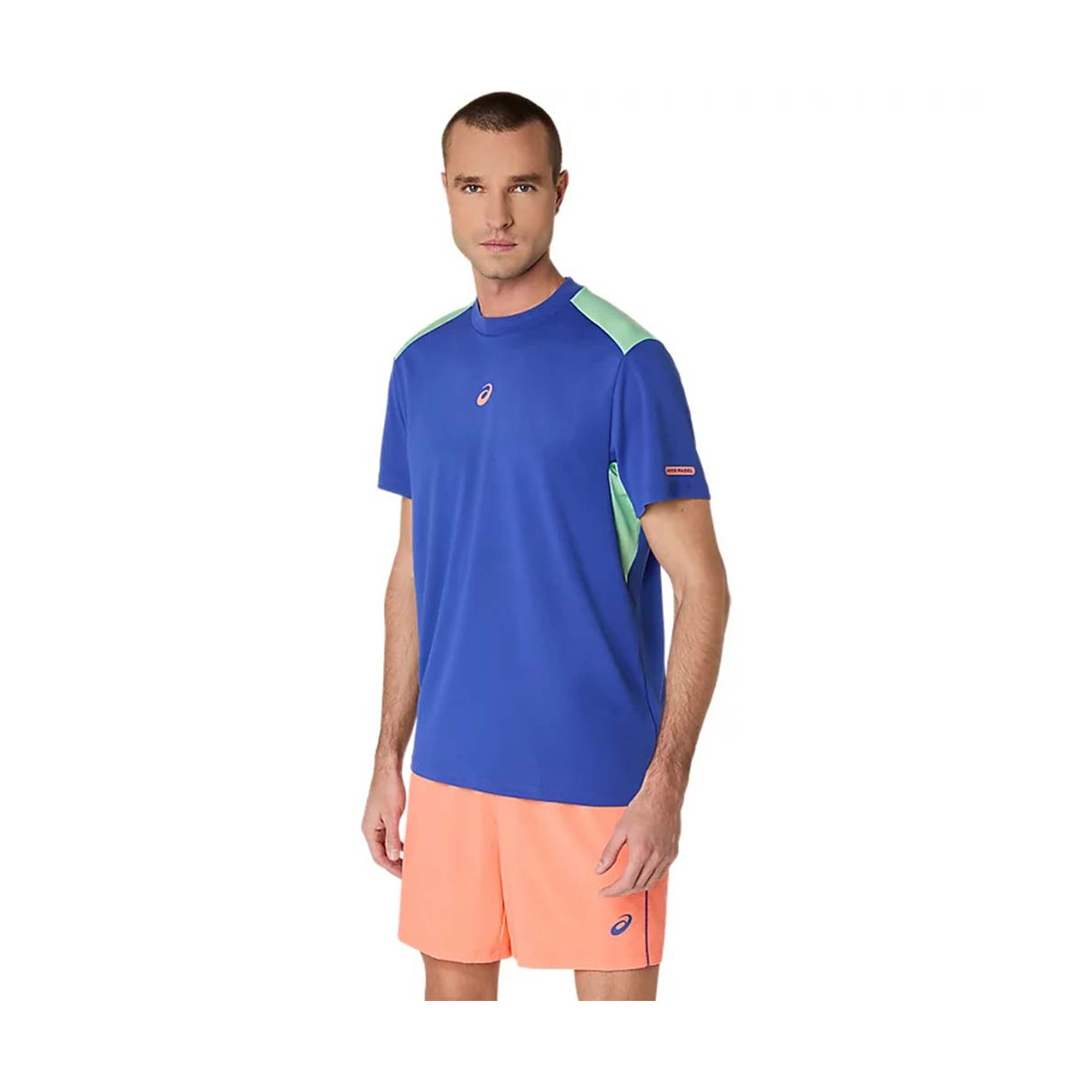 T-Shirt Asics Padel Court SS Bleu / Vert