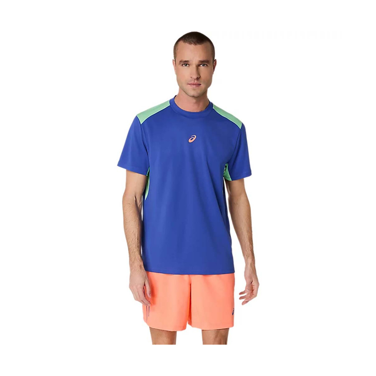 T-Shirt Asics Padel Court SS Bleu / Vert