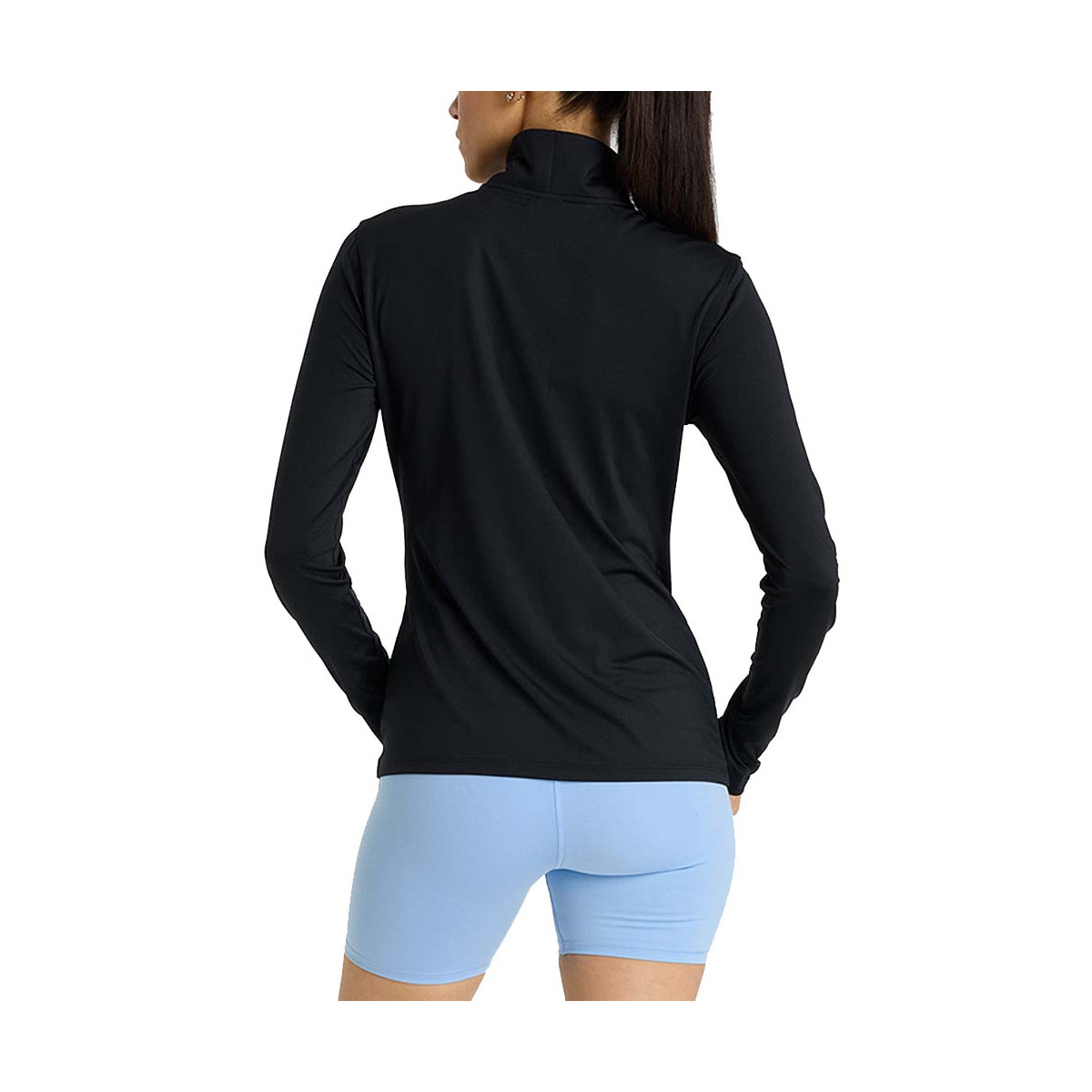 T-shirt à manches longues New Balance Quarter Zip Femme Noir