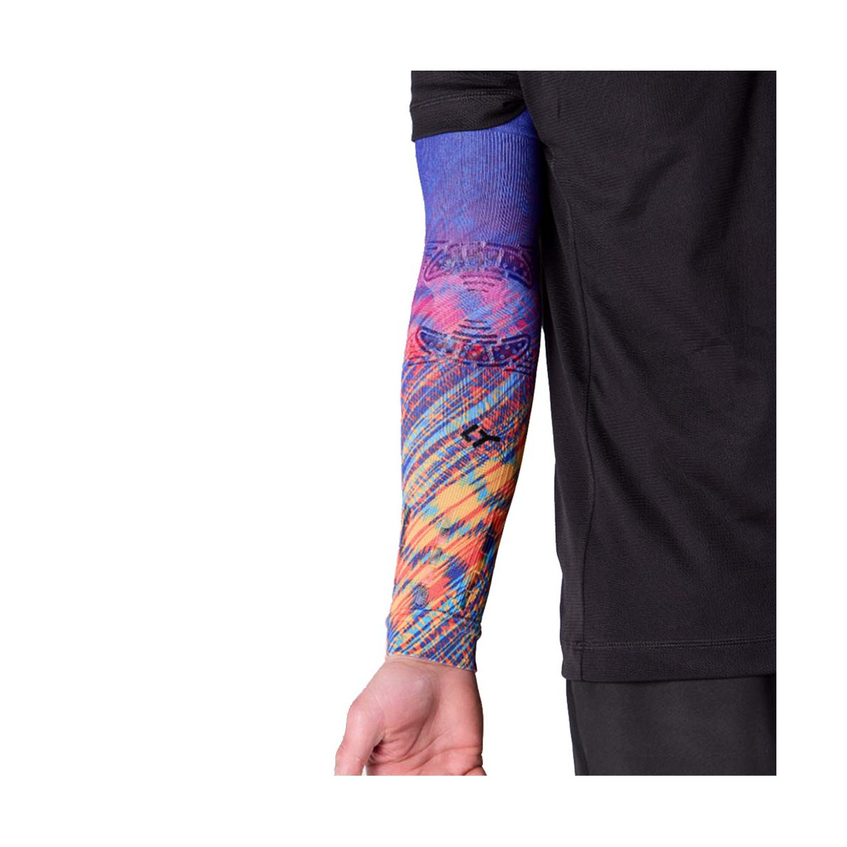 Manchon de compression Floky NO-STRAIN Rio Bleu / Orange