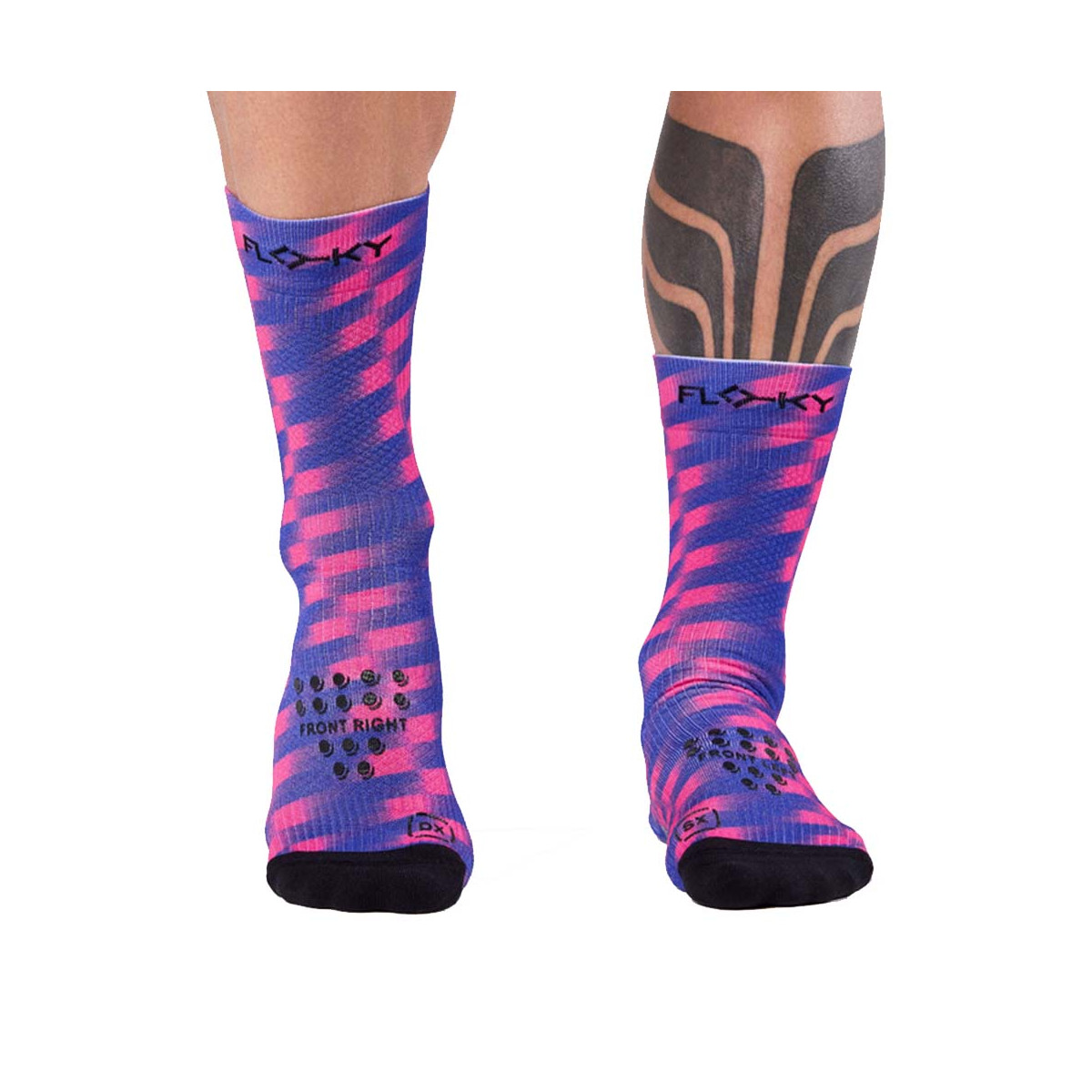 Chaussettes de compression Floky S-MASH 3D FANTASY Tokyo Bleu / Rose