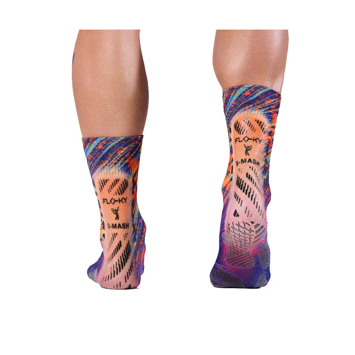 Chaussettes de compression Floky S-MASH 3D FANTASY Rio Bleu / Orange