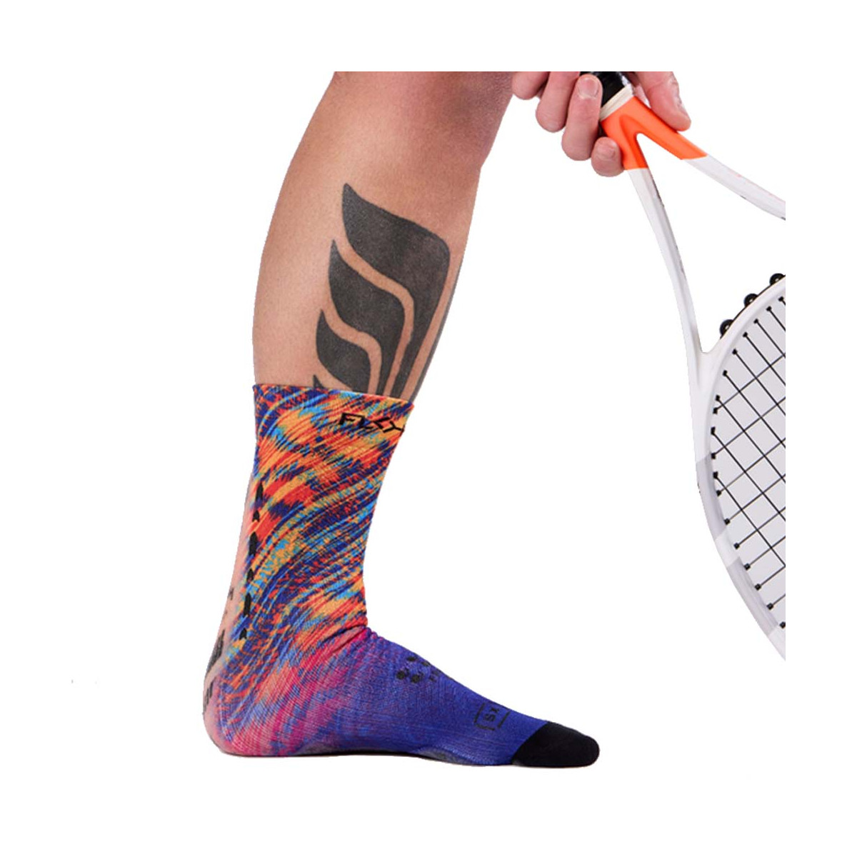 Chaussettes de compression Floky S-MASH 3D FANTASY Rio Bleu / Orange