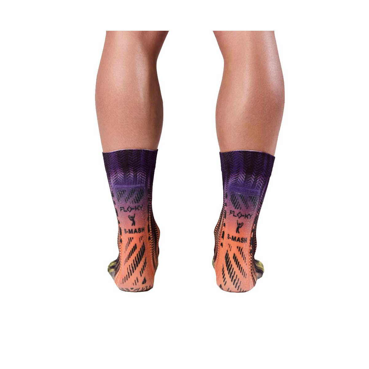 Chaussettes de compression Floky S-MASH 3D FANTASY Delhi Violet / Jaune