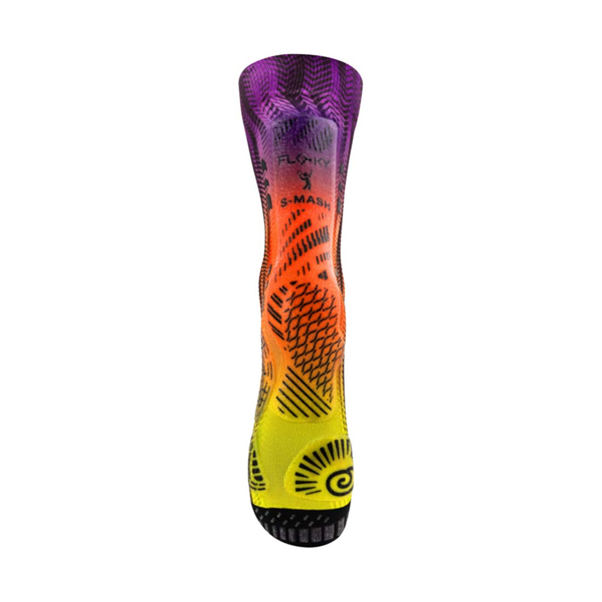 Chaussettes de compression Floky S-MASH 3D FANTASY Delhi Violet / Jaune