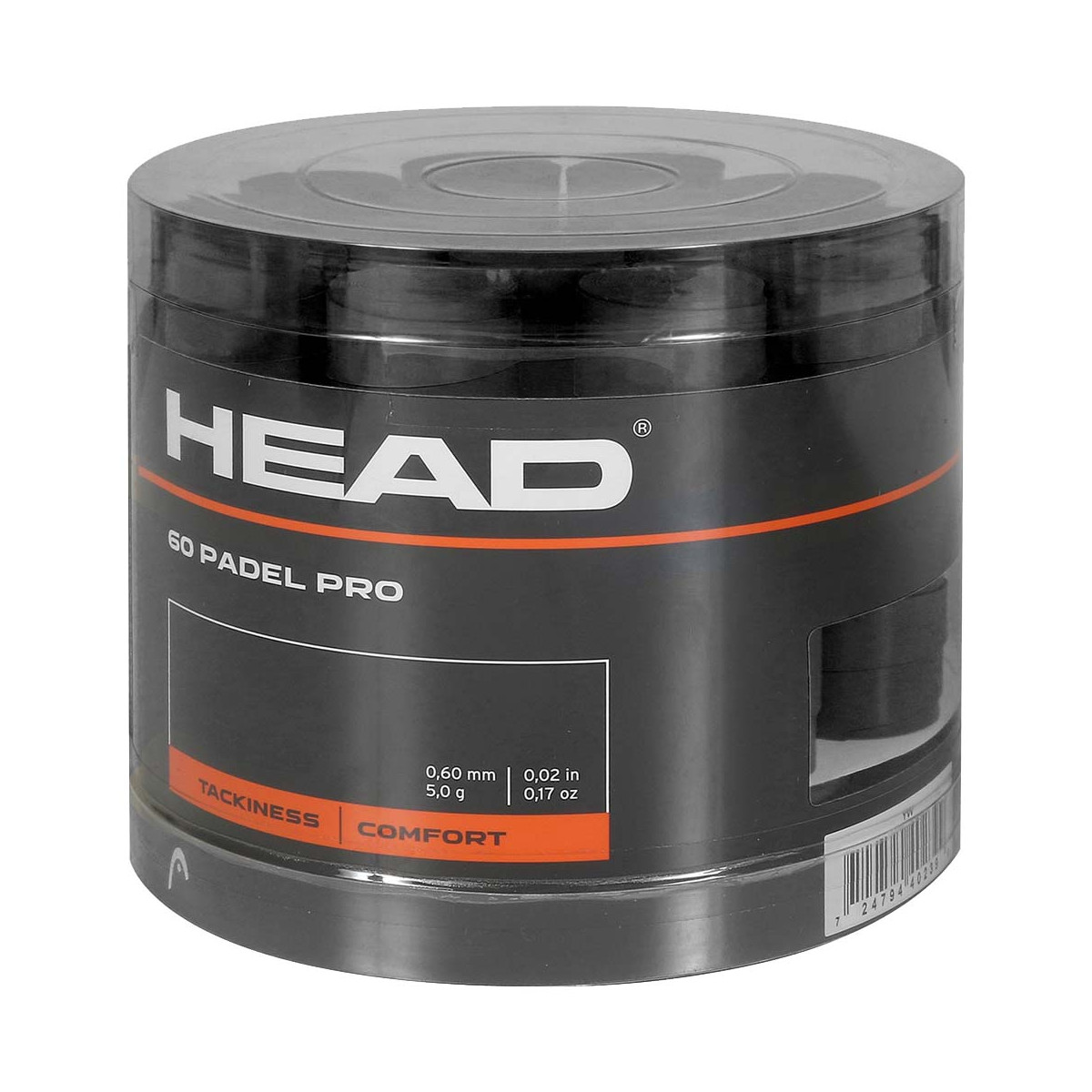 Boîte Surgrips Head Padel Pro Noir x 60