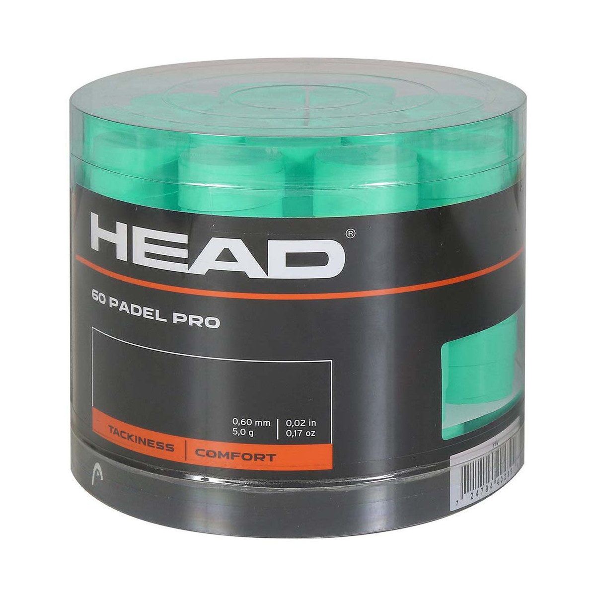 Boîte Surgrips Head Padel Pro Vert x 60