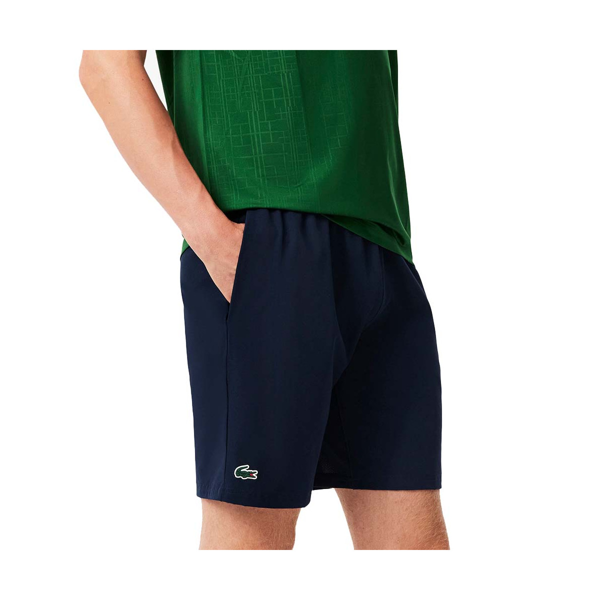Short Lacoste Tennis x Novak Djokovic Bleu marine