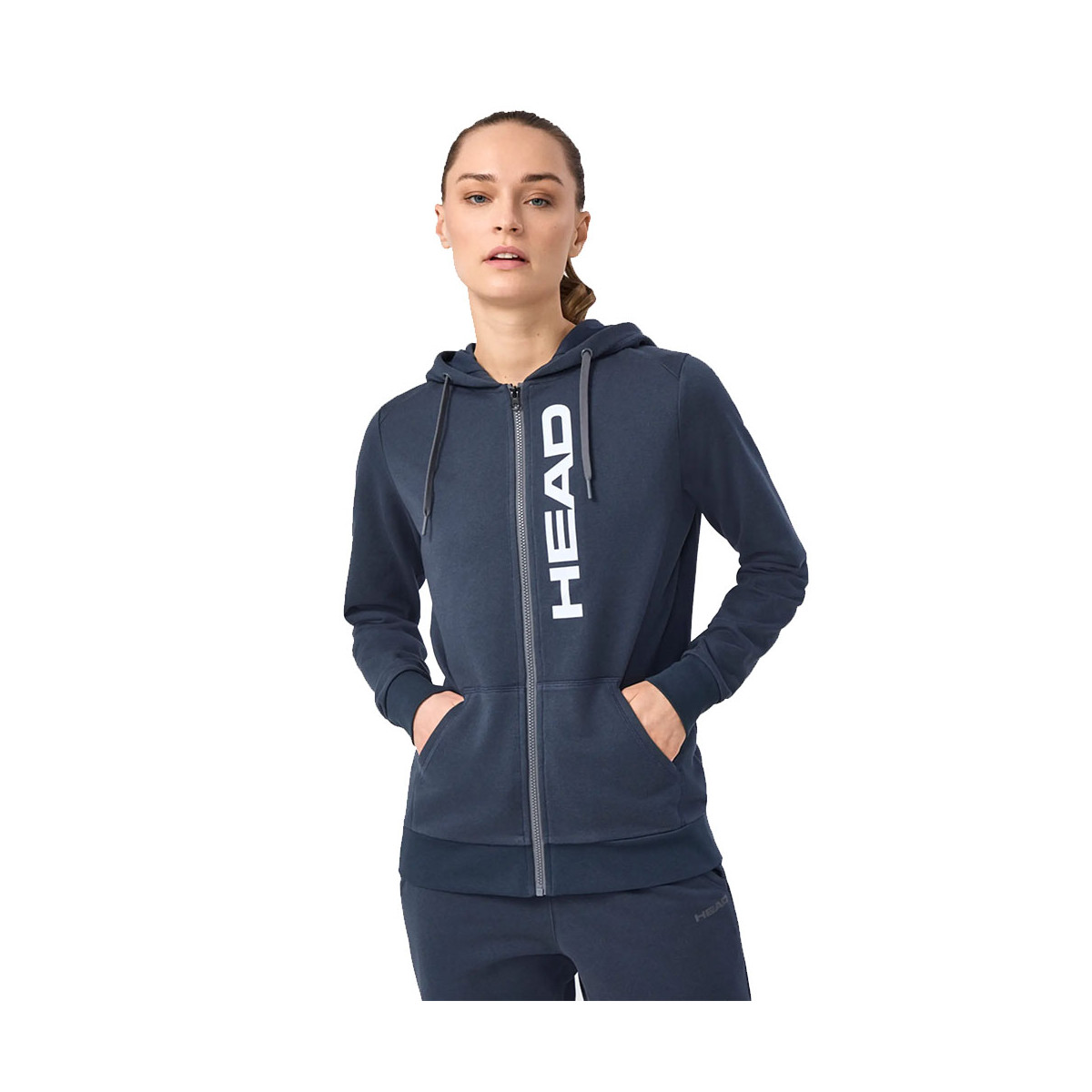 Veste à capuche Head Club Original FZ Femme Bleu marine