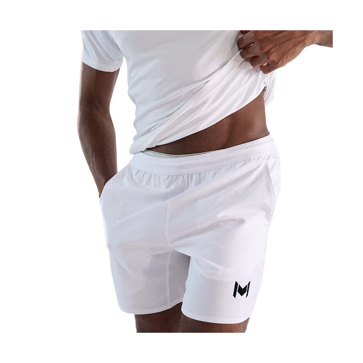 Short Mouratoglou Performance Blanc