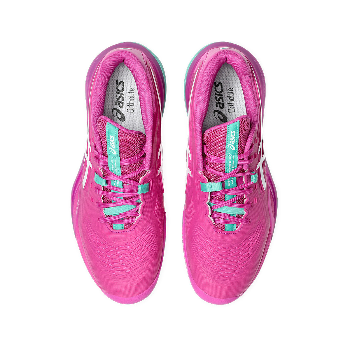 Chaussures Asics Gel Resolution X terre battue Rose / Vert