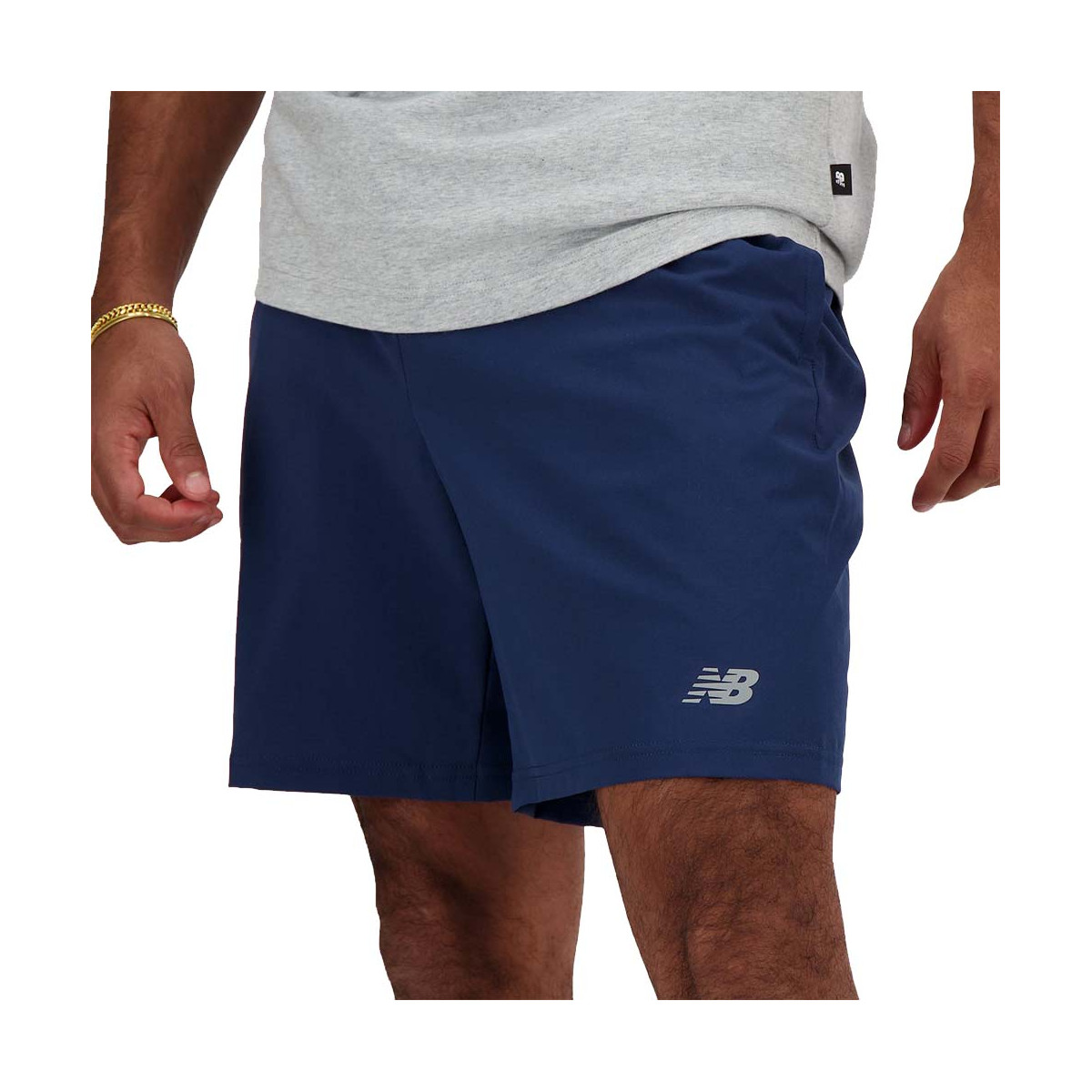 Short New Balance Essentials Bleu marine