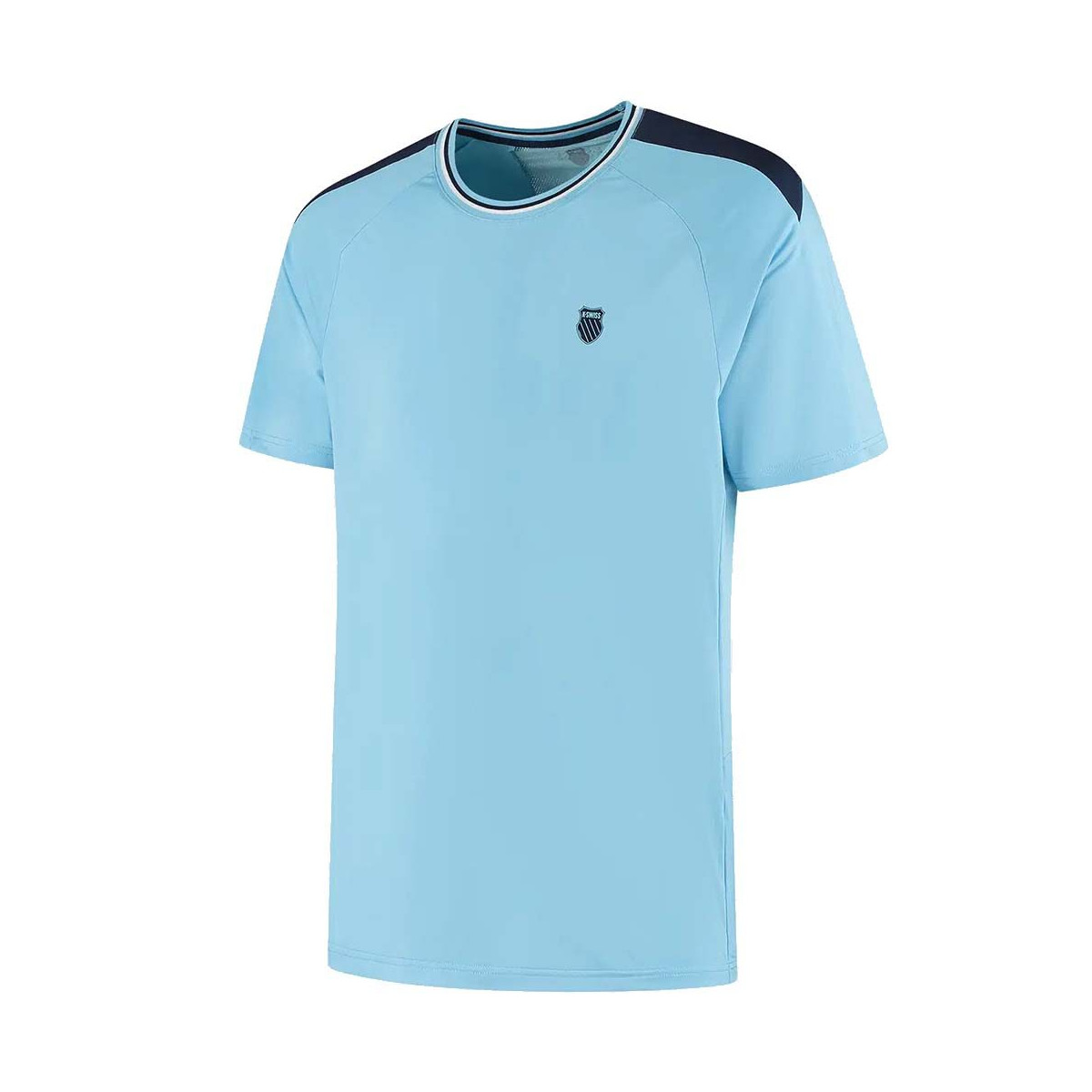 T-Shirt K-Swiss Hypercourt Mesh Crew 5 Bleu