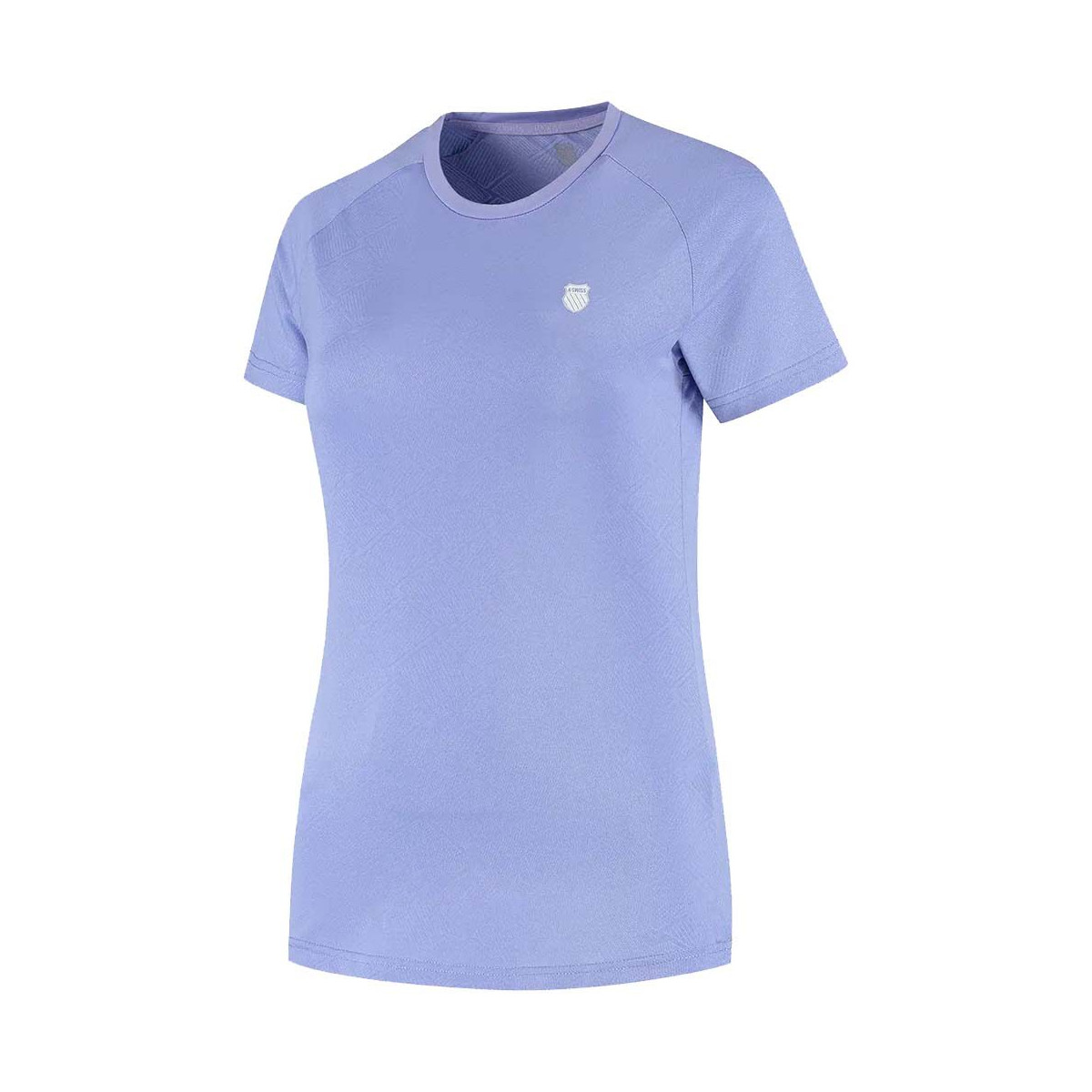 T-Shirt K-Swiss Hypercourt Crew Tee Jacquard Femme Violet