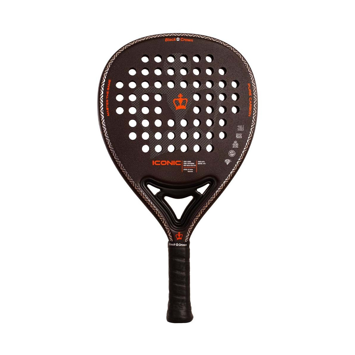 Raquette Padel Protecteur De Noir JJ LMS - 35x370 Mm, Finition Rugueuse Autocollant Inclus Housse Raquette Padel