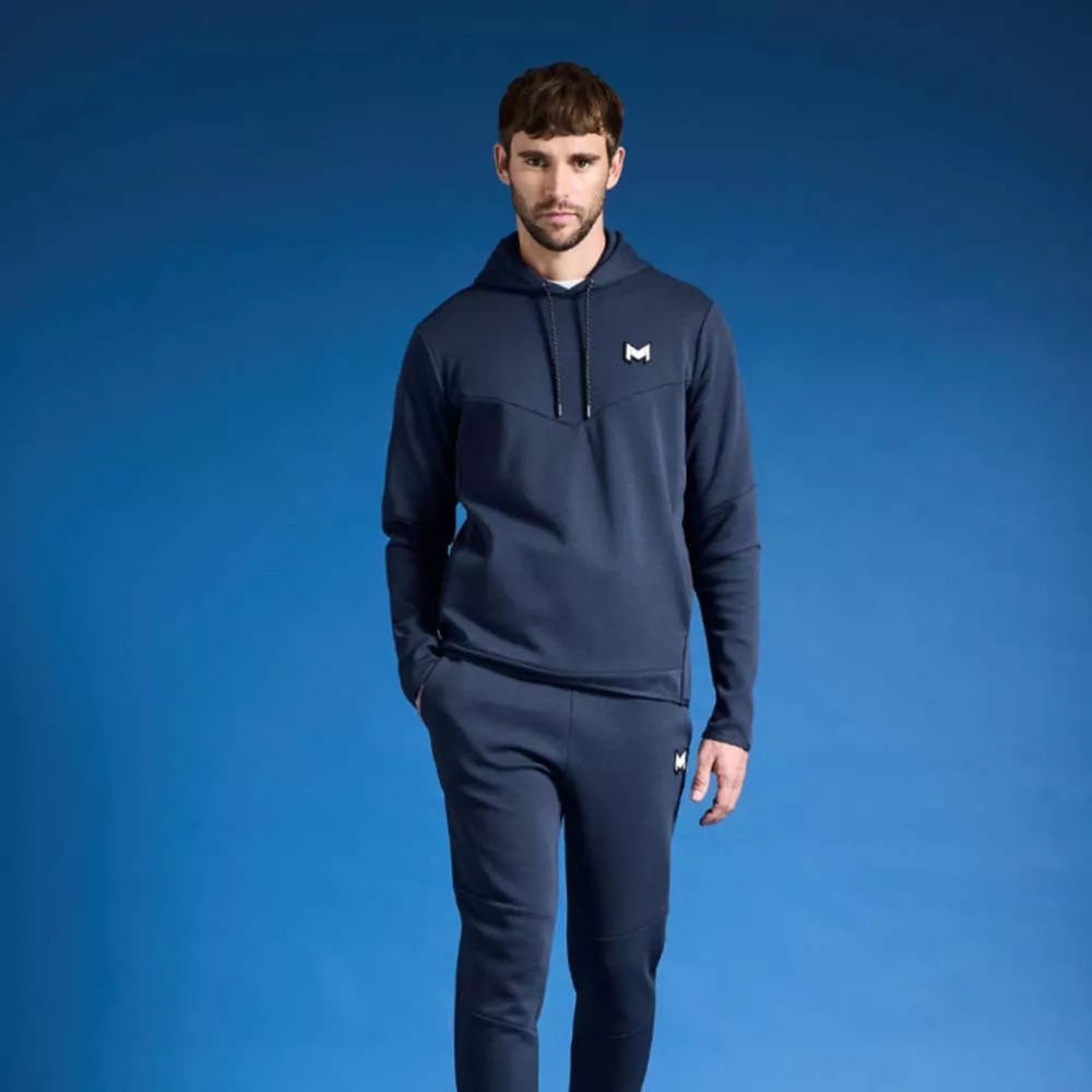 Sweat à capuche Mouratoglou Bleu marine