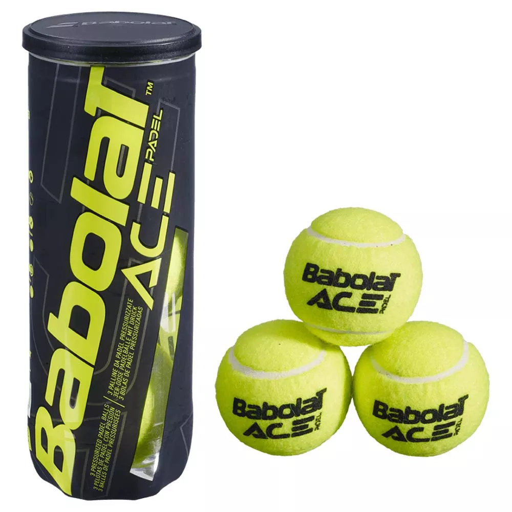 Tube de 3 balles Babolat Ace Padel
