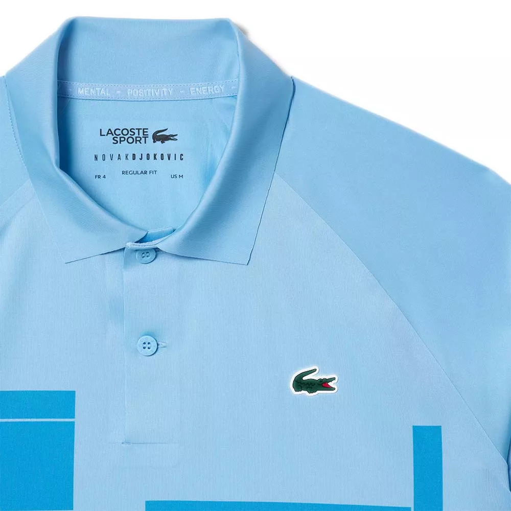 Polo Lacoste Tennis Novak Djokovic Player Bleu