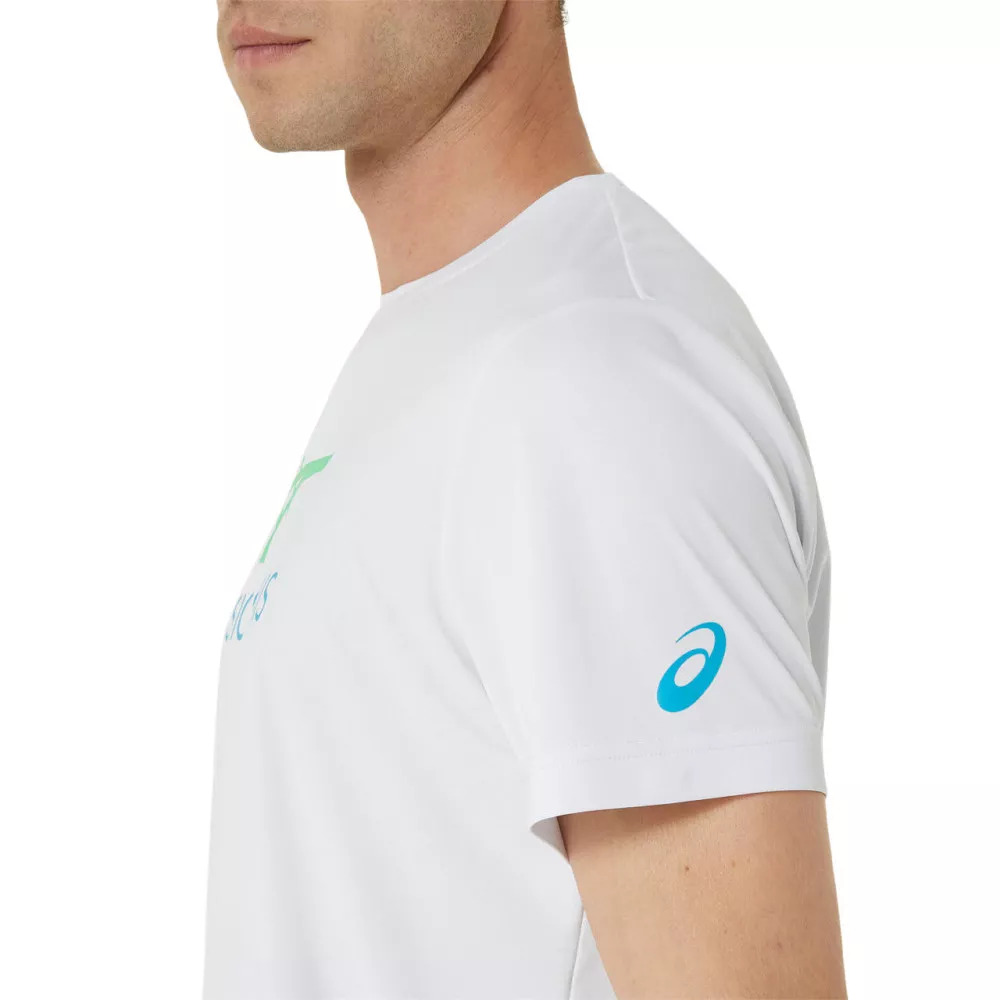 T-Shirt Asics Court Graphic Blanc