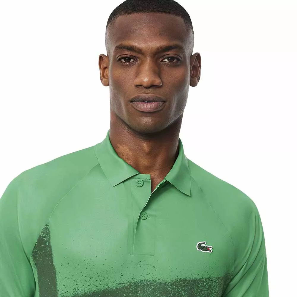 Polo Lacoste Tennis Novak Djokovic Player Vert / Blanc
