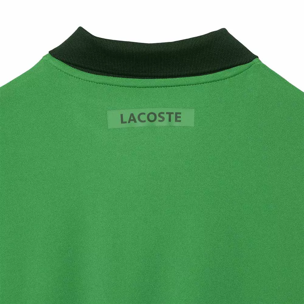 Polo Lacoste Tennis Novak Djokovic Vert / Marine Version Fan