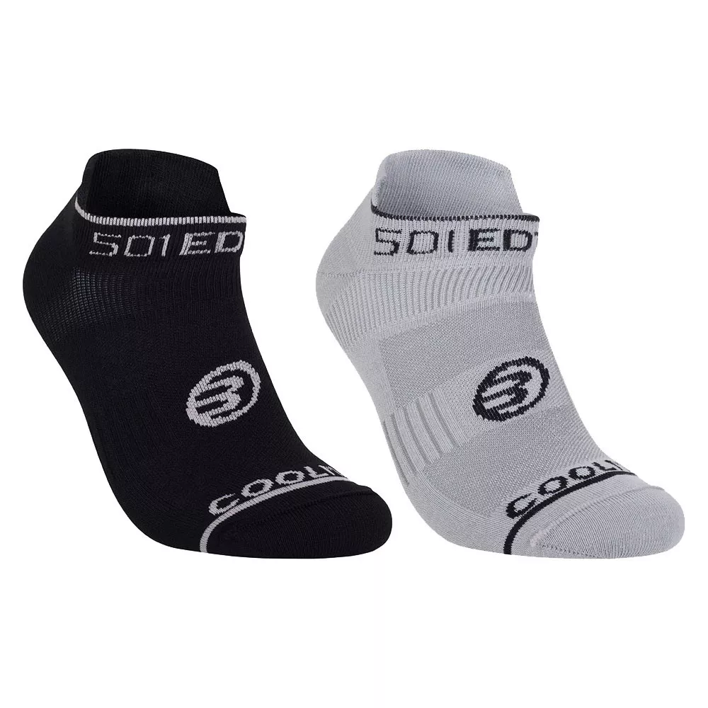 Chaussettes basses Bullpadel Gris / Noir (2 paires)