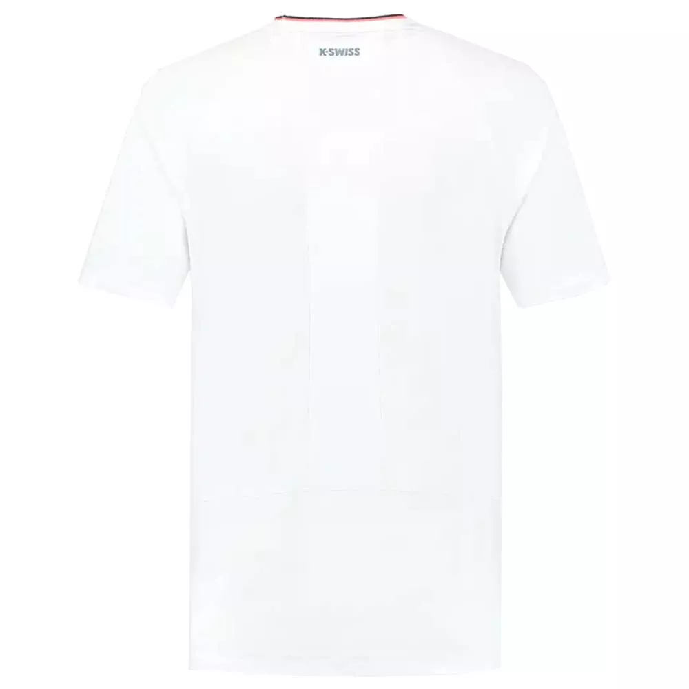 T-Shirt K-Swiss Hypercourt Mesh Crew Blanc