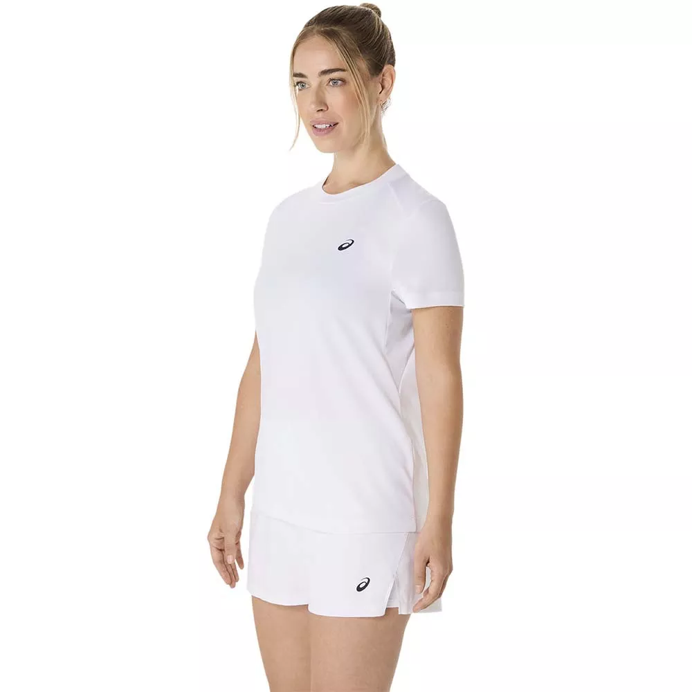 T-Shirt Asics Court SS Femme Blanc