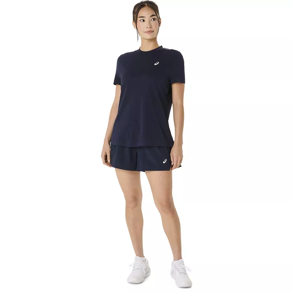 T-Shirt Asics Court SS Femme Bleu marine