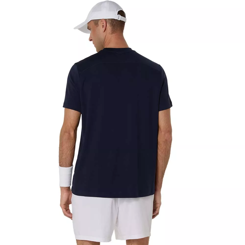 T-Shirt Asics Court SS Bleu marine