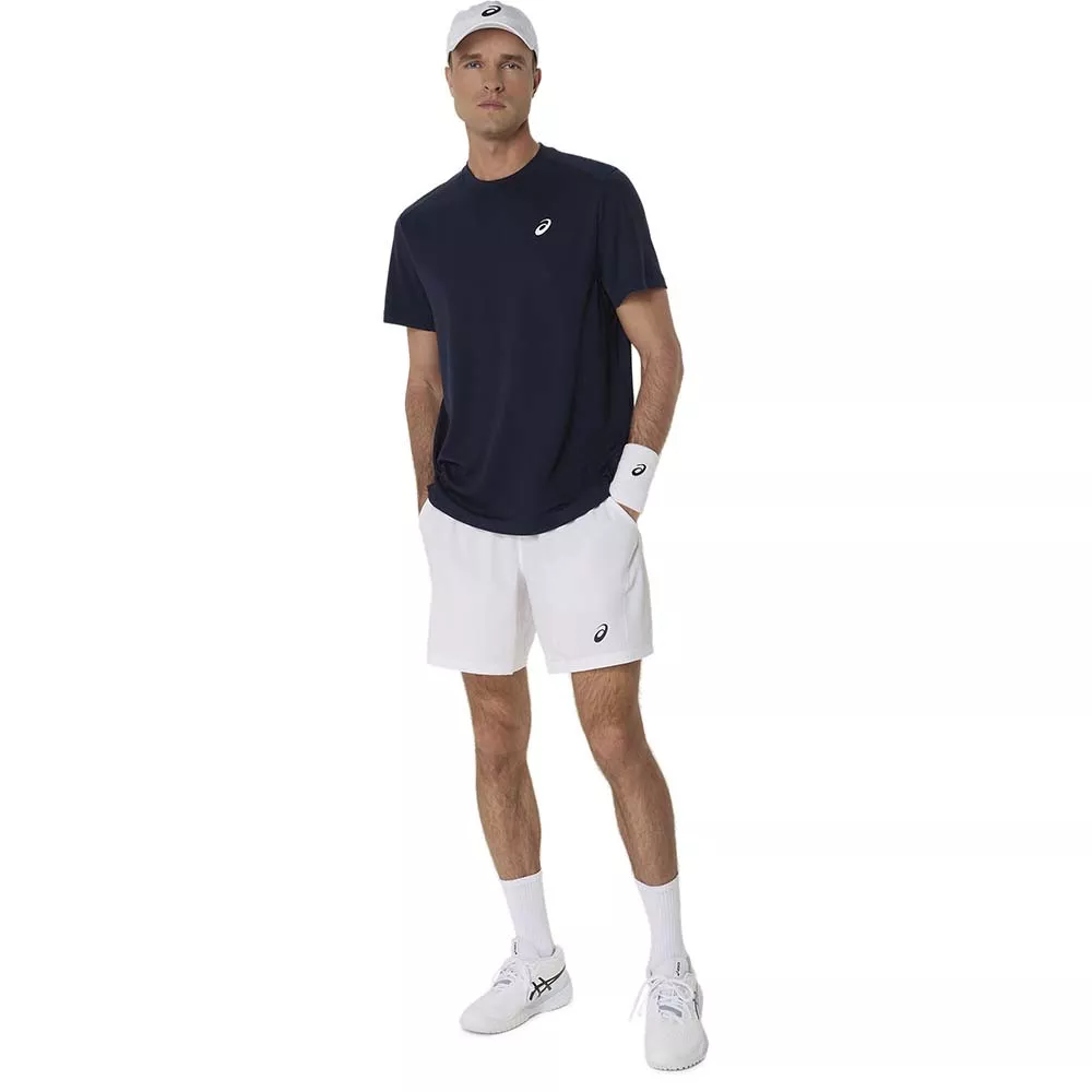 T-Shirt Asics Court SS Bleu marine