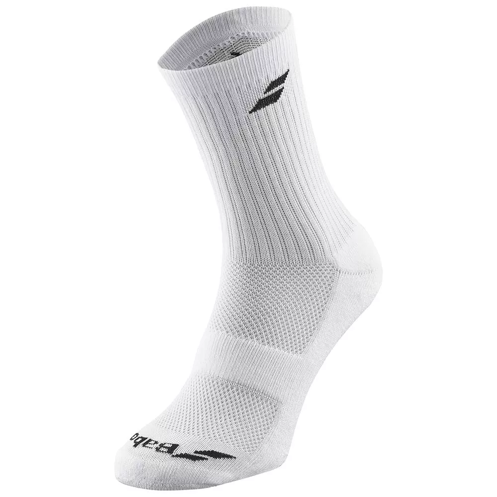  Chaussettes Babolat Blanches 3 Paires