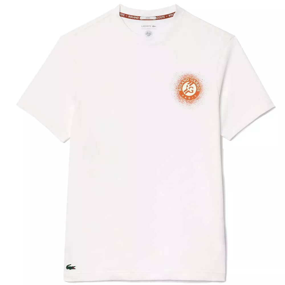 T-Shirt Lacoste Roland Garros Blanc